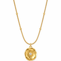 Sunburst Medallion Pendant Necklace