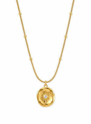 Sunburst Medallion Pendant Necklace